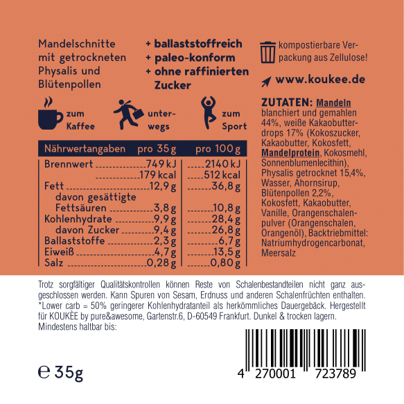 4er Probierpaket (8x35g) - KOUKÉE - Der Mandelsnack